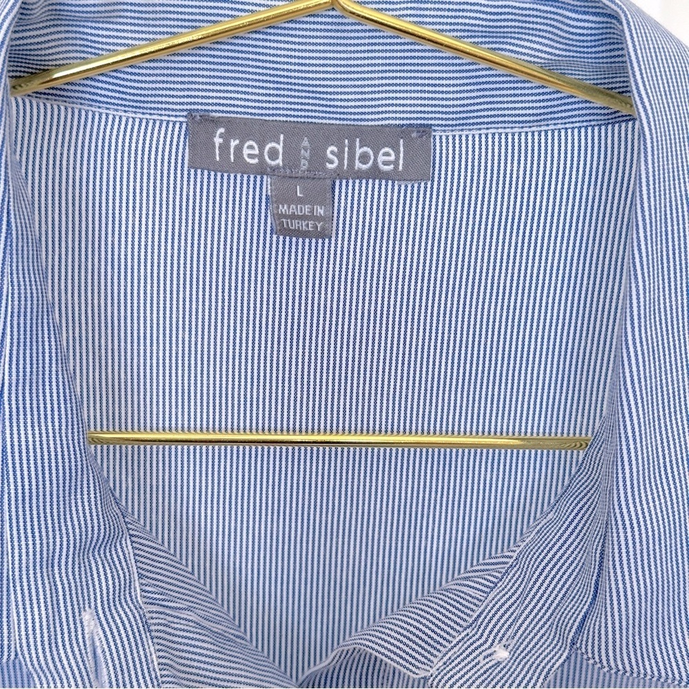 Blue Ruffled Buttoned Mini Dress - Picture 5 of 7